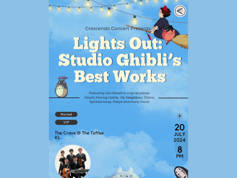 Light Out: Studio Ghibi's Best Works by Crescendo Concert, 20 July