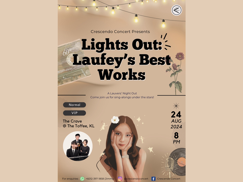 Light Out: Laufey's Best Works by Crescendo Concert, 24 August